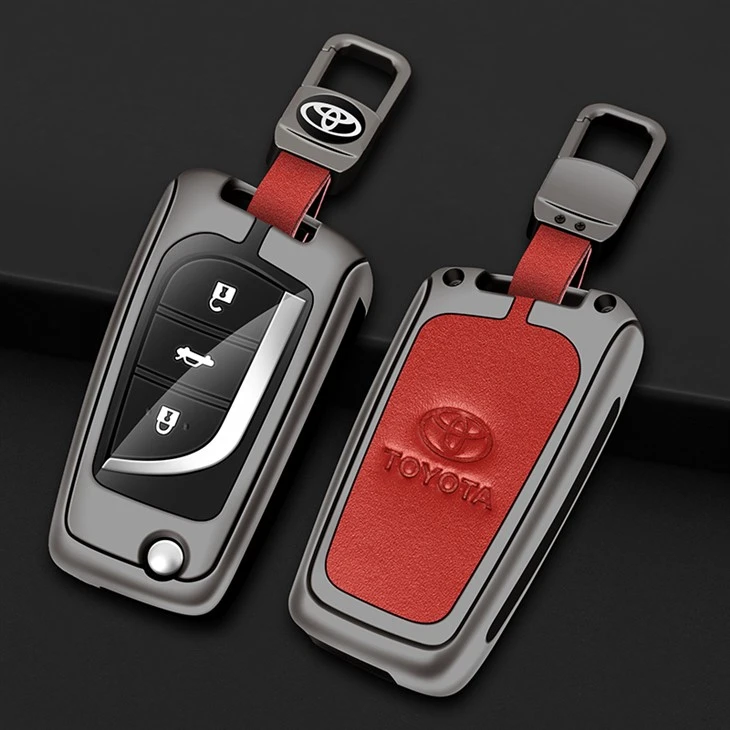 Leather Key Fob Cover Toyota